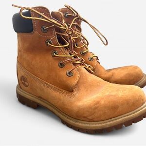 Timberland Internal Wedge Heel Tan Leather Boots